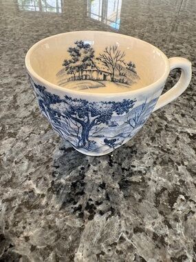 NASCO VINTAGE BLUE RIVER JAPAN TEACUP